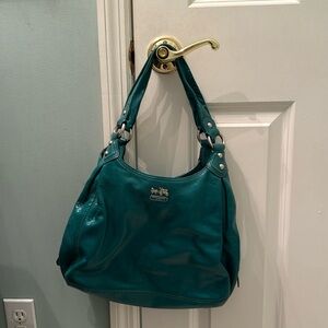 Teal Coach purse